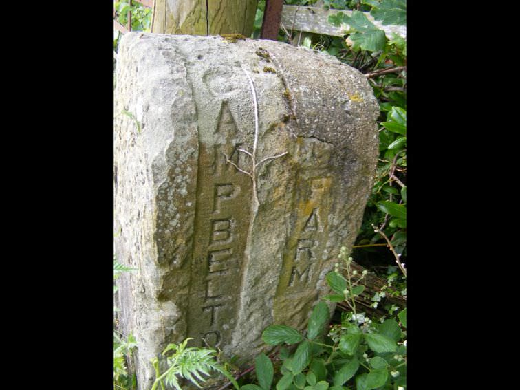 The Gate Post at entrance of the original Campbelton Road